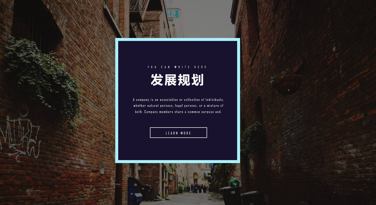 高新科技风格商业计划书