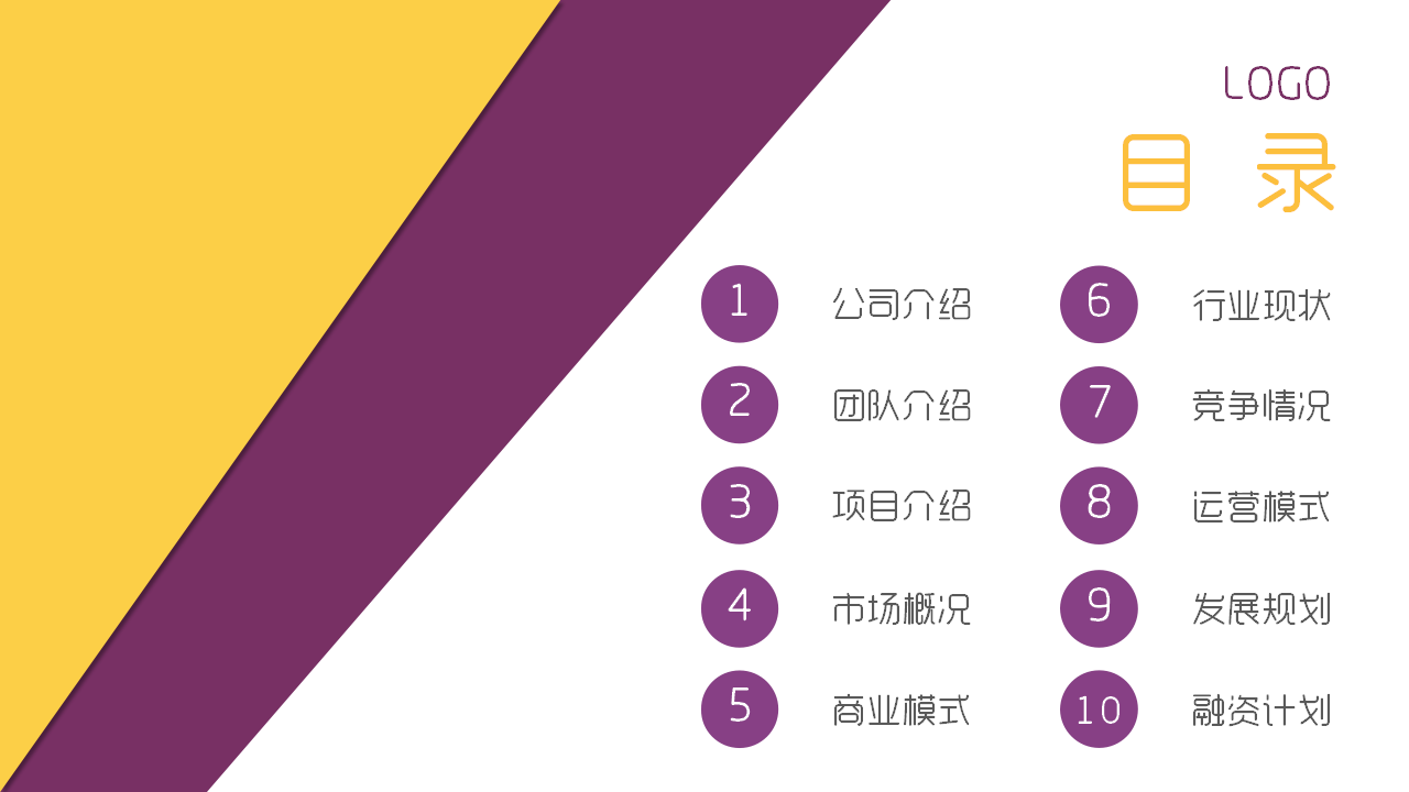 企业公司商业计划书模板