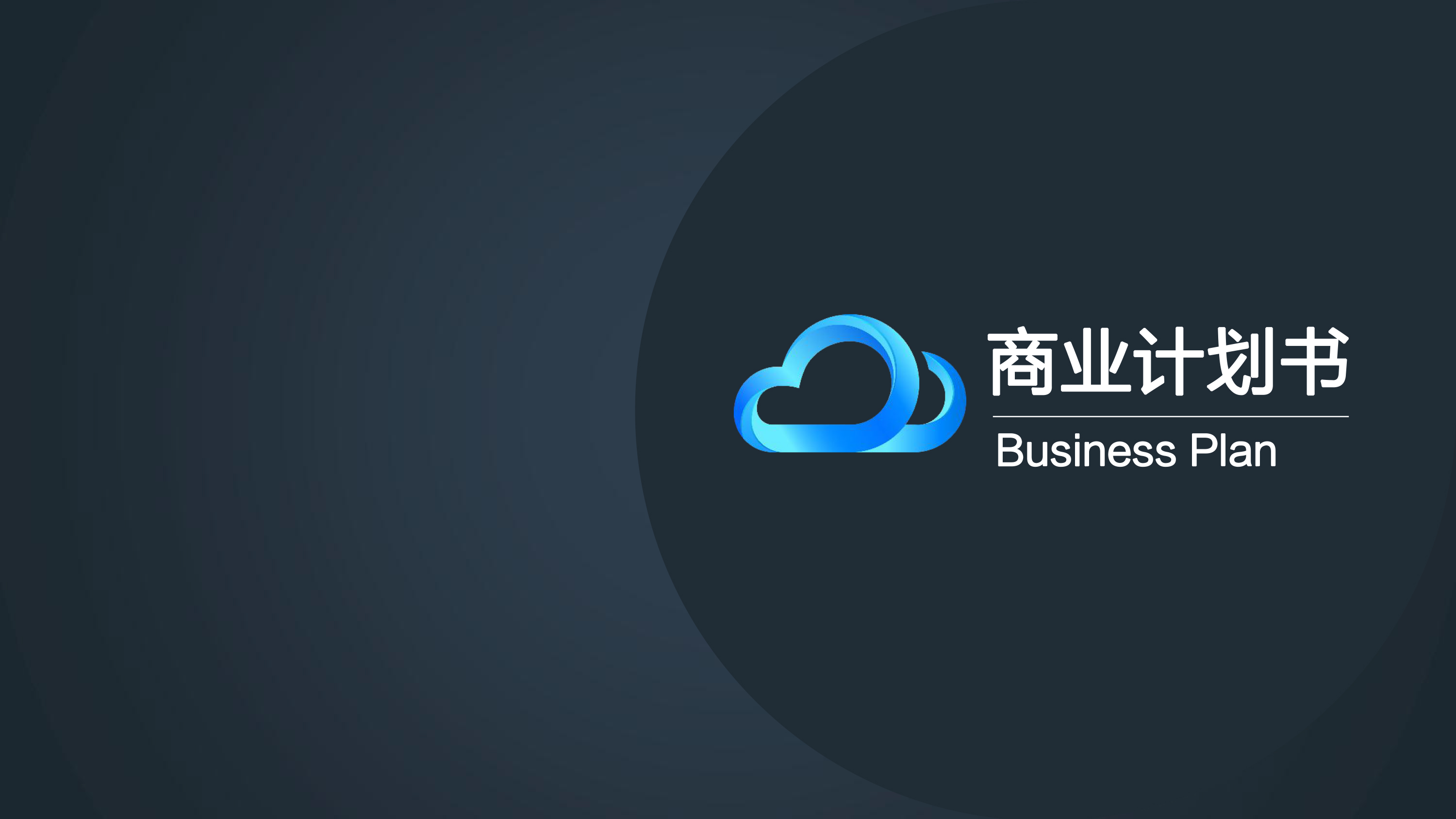 黑色大气商业计划书